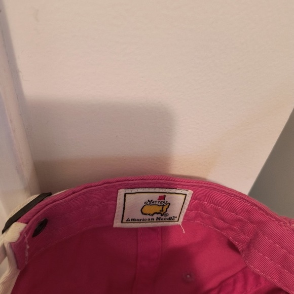 US Golf Masters Pink with White highlights stitched Logo adjustable Hat. - Picture 5 of 5